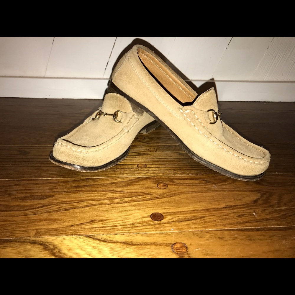 Tan Gucci Loafers